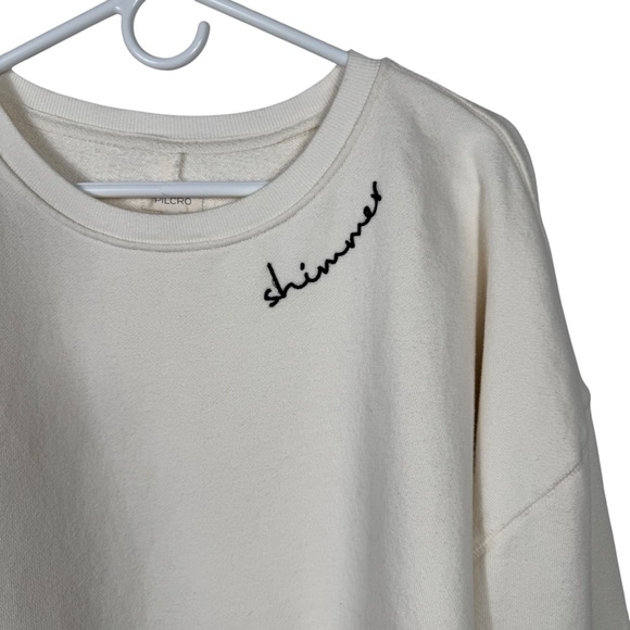 Pilcro 'Shimmer' Embroidered Sweatshirt, Size XL - Picture 6 of 15